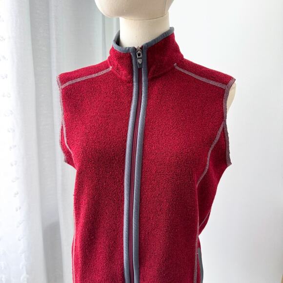 Kuhl Red Fleece Full Zip Sweater Vest Women’s Size Small - Picture 2 of 10